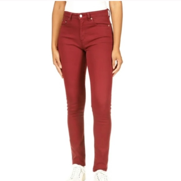 MICHAEL Michael Kors Stretch High Rise Merlot Skinny Jeans - Picture 1 of 5